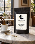 Flathead Valley — 12 oz (340 g) bag of coffee in a matte black pouch